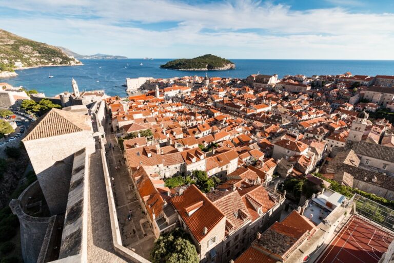 Feel the Rhythm of the City: A Day in Dubrovnik โ Travel Guide to Dubrovnik 17 birds eye view of village near body of water
